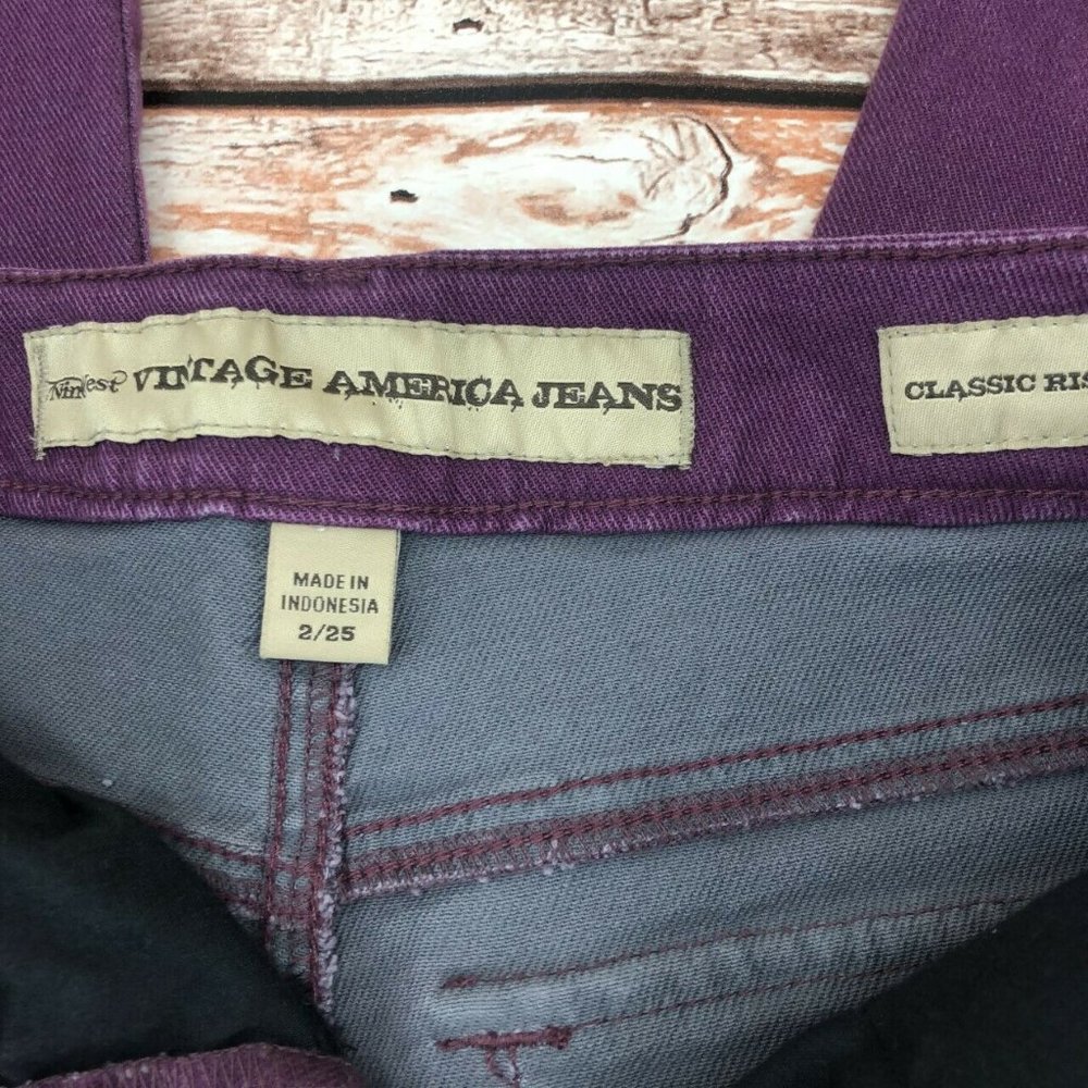 Vintage America Classic Rise Skinny Jeans Sz 2/25 - Picture 4 of 6